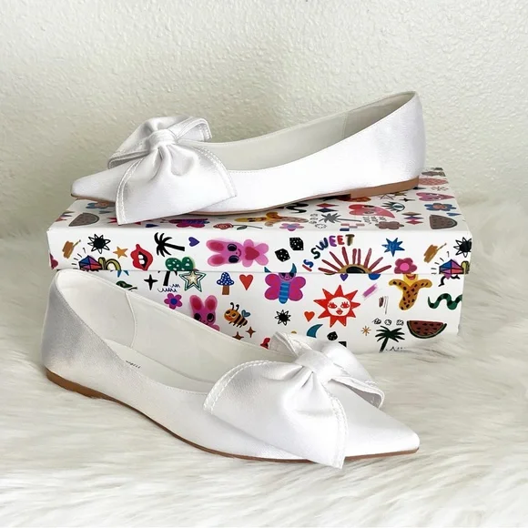 Free People x Jeffrey Campbell Bella Bow Flats Size 8.5 - Picture 9 of 10